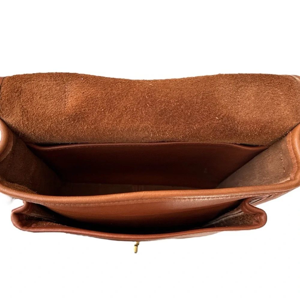 Coach Vintage Willis Station Leather Crossbody with Matching Checkbook Cover Tan - Picture 7 of 17